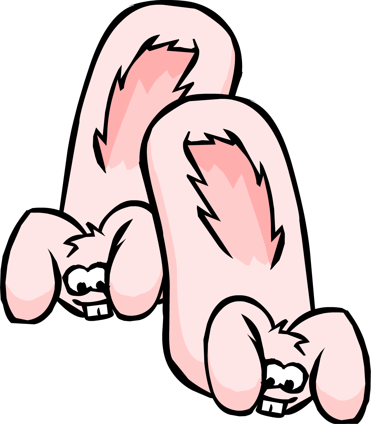 Bunny Slippers - Club Penguin Bunny Slippers (1243x1419)