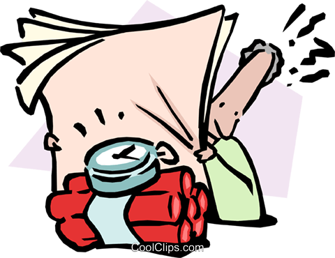 Running Out Of Time Royalty Free Vector Clip Art Illustration - Running Out Of Time (480x370)