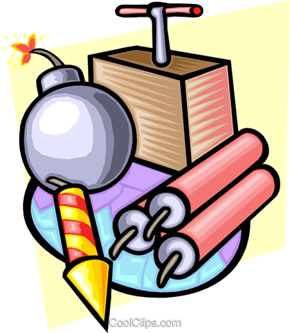 Explosives And Tnt - Clip Art (419x480)