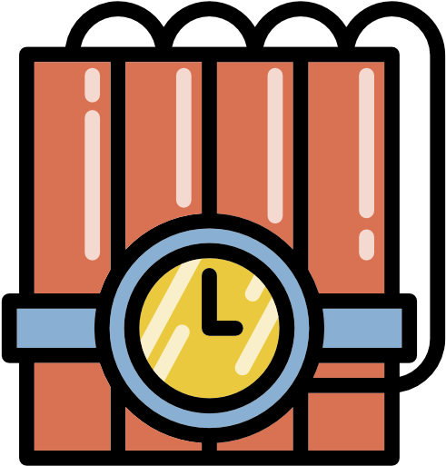 Dynamite Icon - Time Bomb Icon (512x512)
