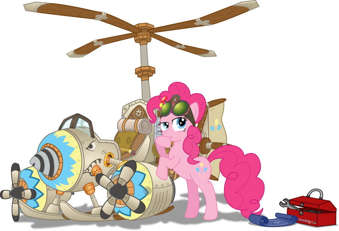 Pinkie And Her Crazy Contraption Mark Ii By Starbolt-81 - Equestria Daily (1081x739)