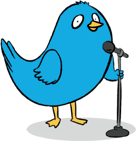 Bird With Magnifying Glass Clipart (500x570)