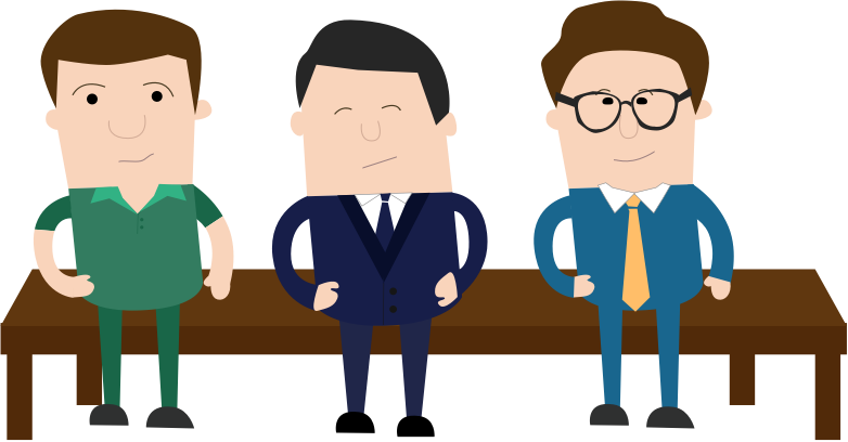 Business Clipart Group Decision Making - Transparent Clipart Group Of Men (782x408)