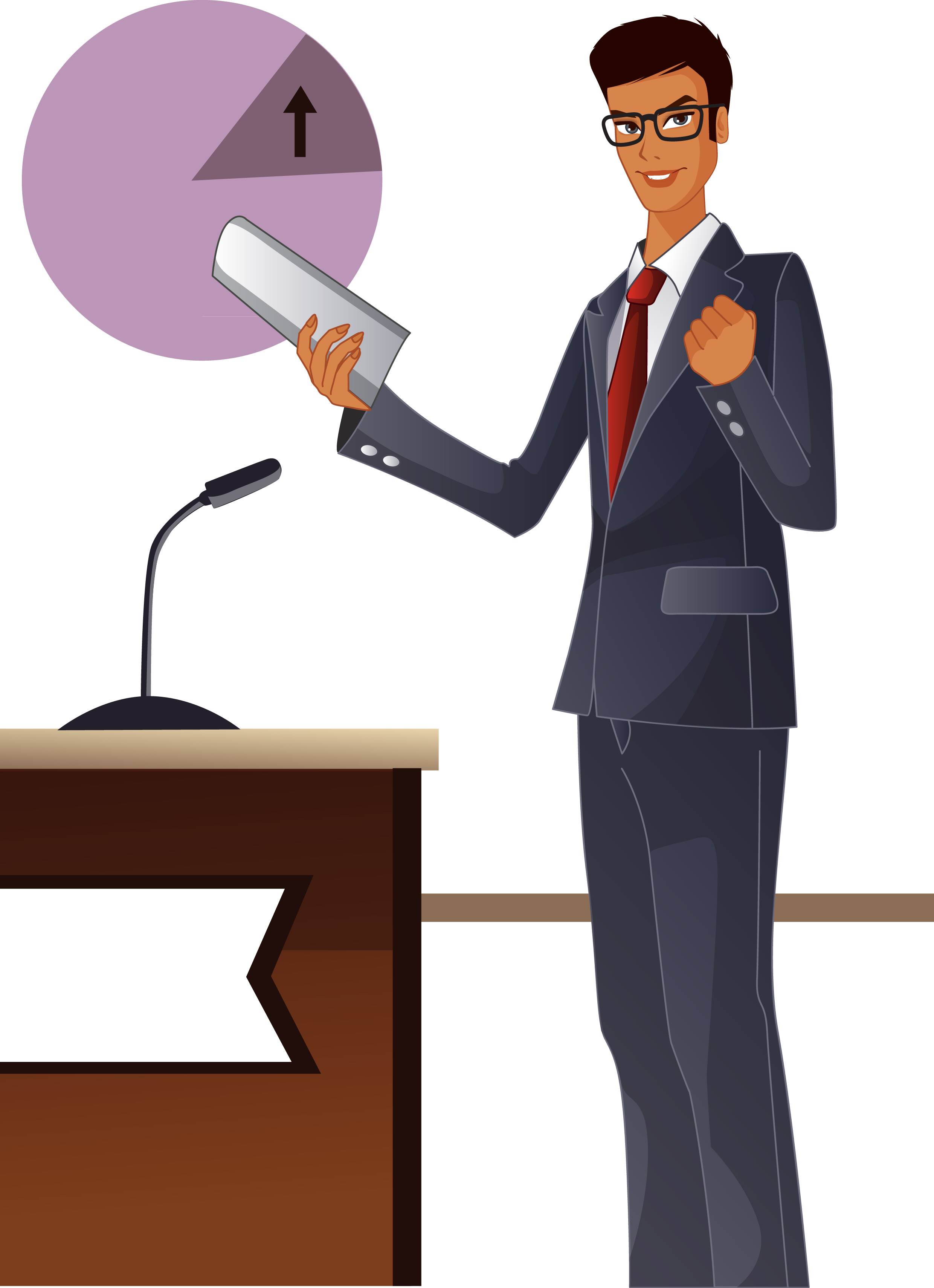 Cartoon Business Clip Art - Businessperson (2480x3418)