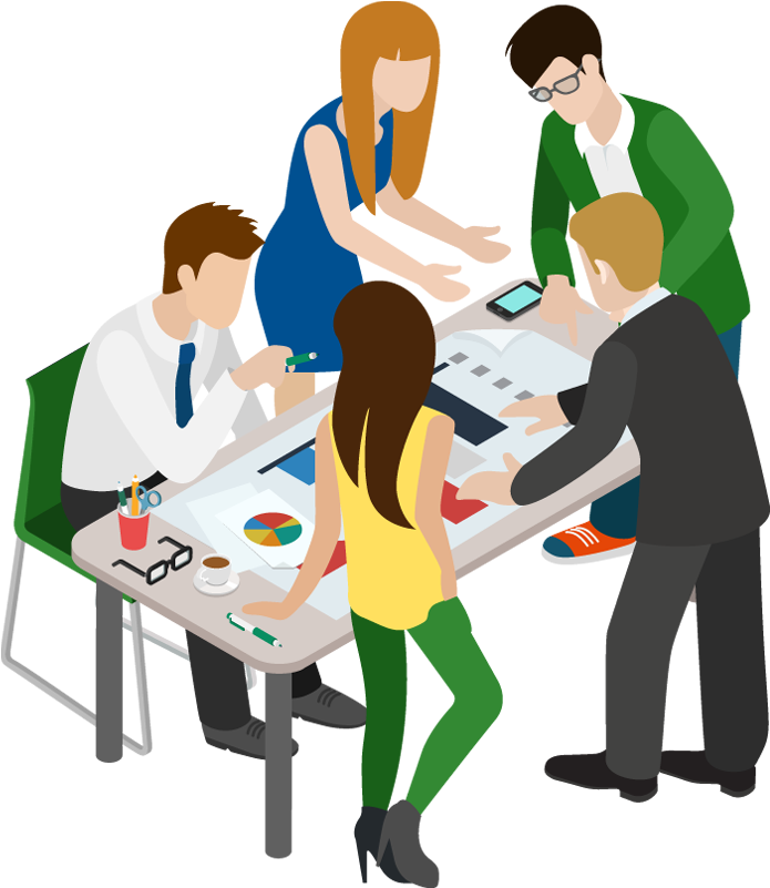 Graphics For Cartoon Business People Graphics - Cartoon Business Meeting (700x810)