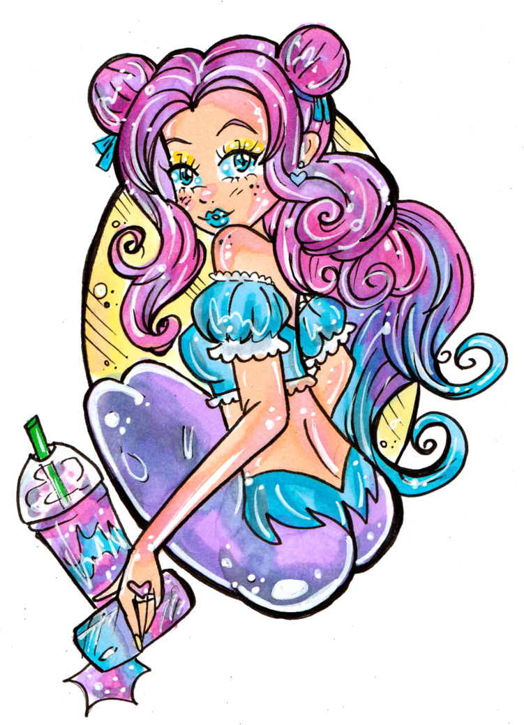 Unicorn Frappuccino Buttselfie Ych By Guppie Vibes - Unicorn Frappuccino Buttselfie Ych By Guppie Vibes (766x1043)