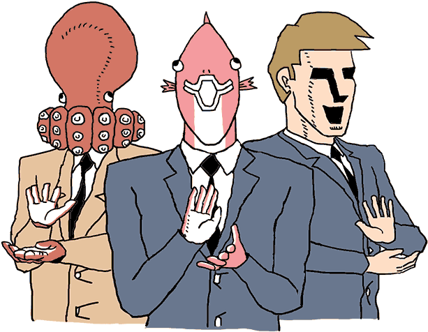 Business Fish Animated Sticker Messages Sticker-0 - Business Fish Stickers (618x618)