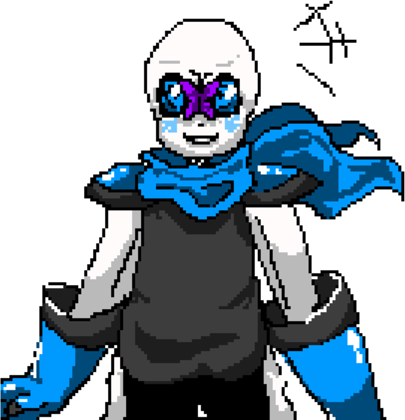 Blueberry Sans Pixel Art By Spiritsanspie - Blueberry Sans Pixel Art (894x894)