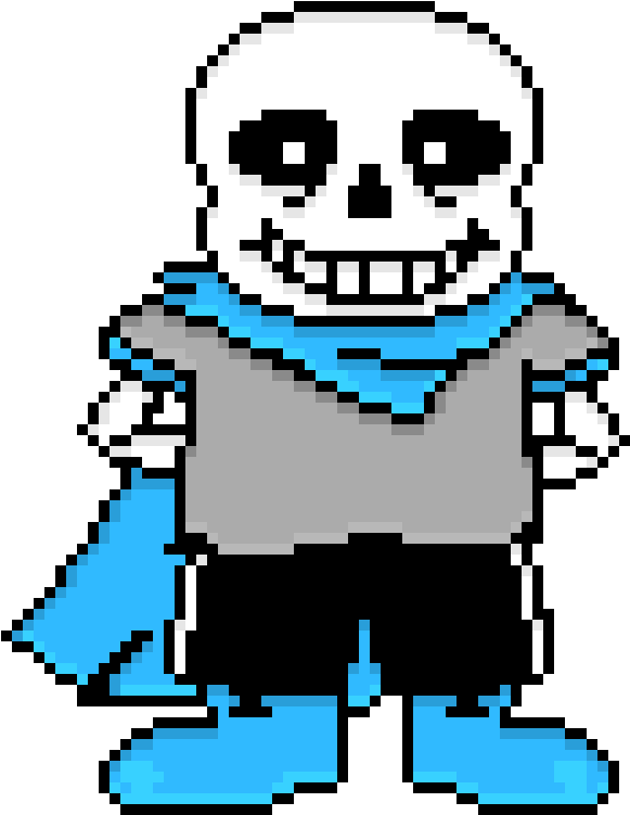 Blueberry Sans Pixel - Fun Undertale Style Canvas Wrap Print (portrait) - (700x870)