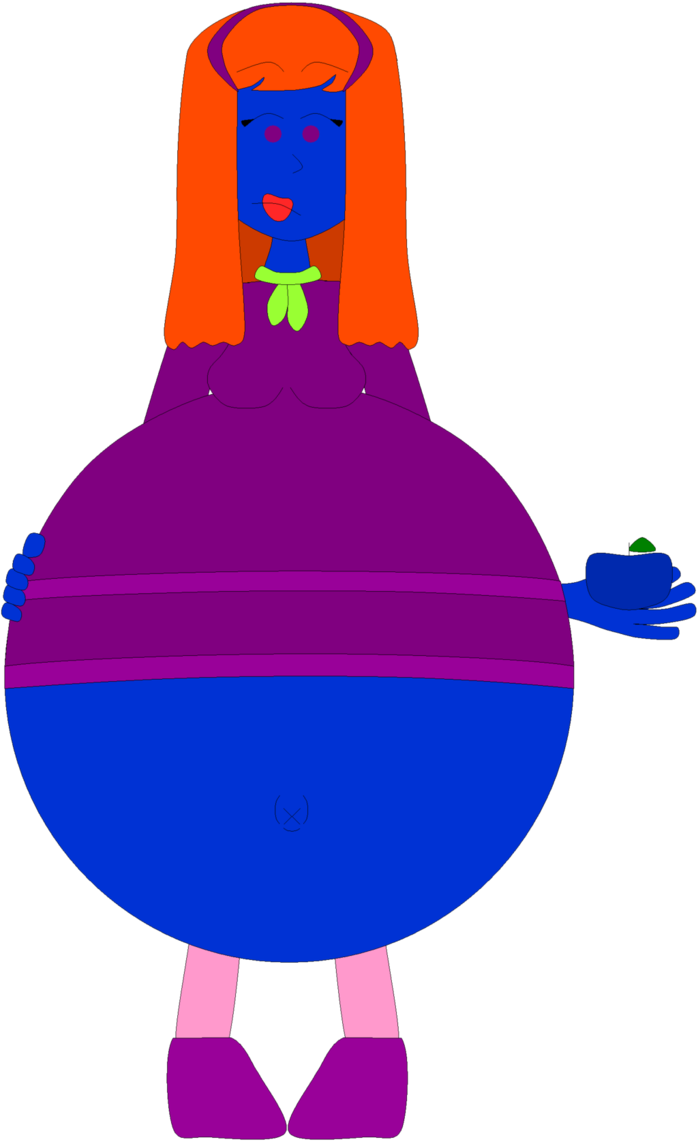 Daphne's Blueberry Belly By Angry-signs - Blueberry Velma And Daphne (698x1144)