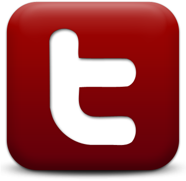 Twitter Logo Red Png (376x377)