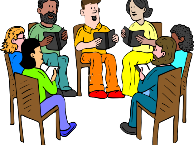Business Discussion Cliparts - Bible Study Group Clipart (640x480)