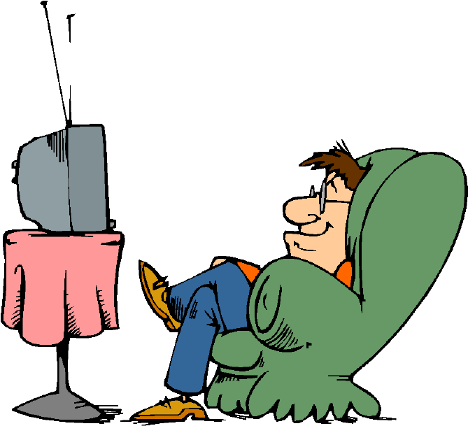 People Watching Tv Clipart Vector Clip Art - Watch Clipart (692x618)