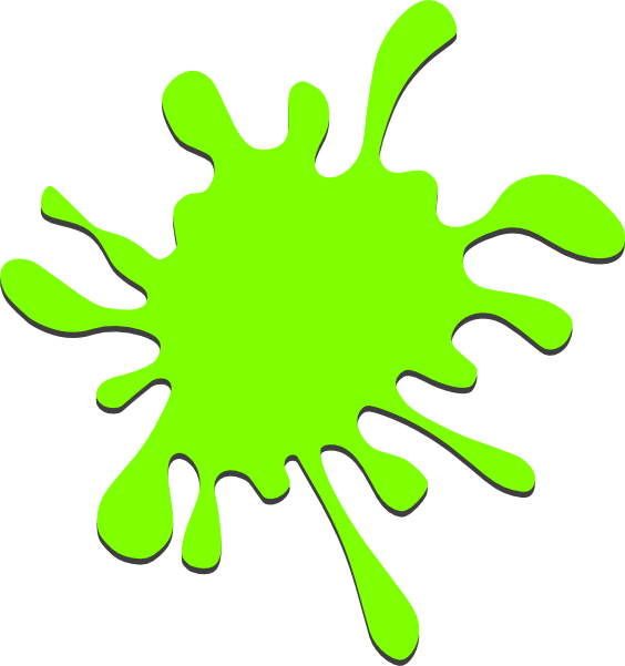 Green Paint Splatter Clip Art At Clker Com Vector Clip - Draw A Paint Splatter (564x601)
