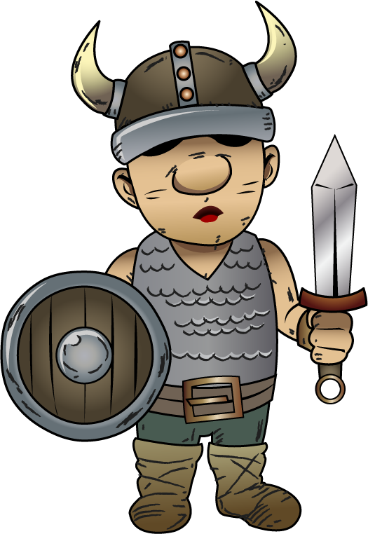 Funny Viking Clipart - Viking Boy Clipart (525x762)