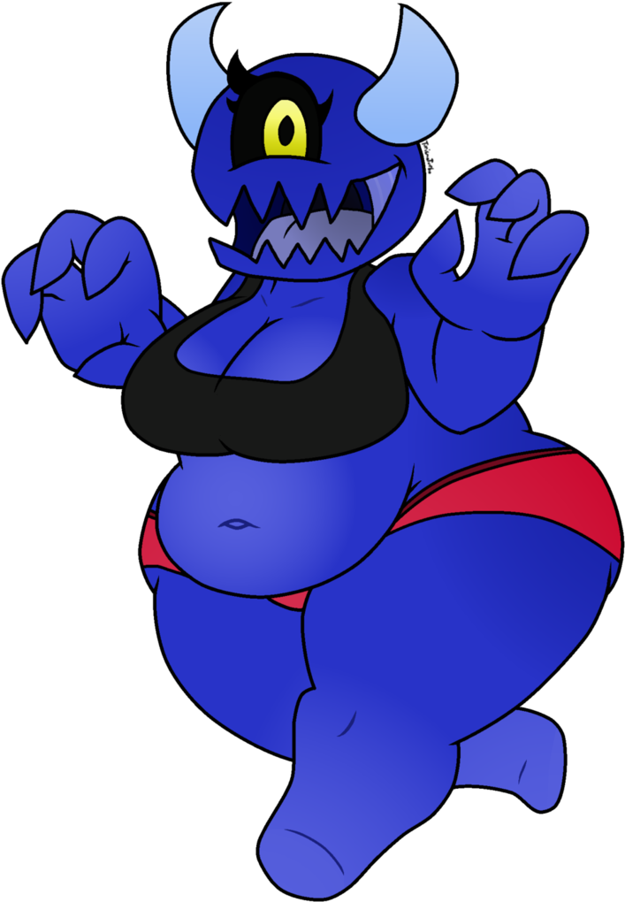 Professional Demon Blueberry By Turismoturbo - Cartoon (751x1063)