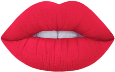 Red Lipstick On Lips - True Love Lime Crime (400x400)