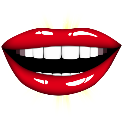Loving Lips Stickers Messages Sticker-3 - Smiling Clipart Transparent Background (408x408)