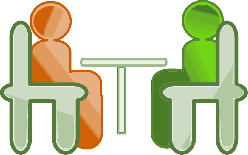 Conference, Meeting, Office, Table, Chess, People - Clip Art (800x500)