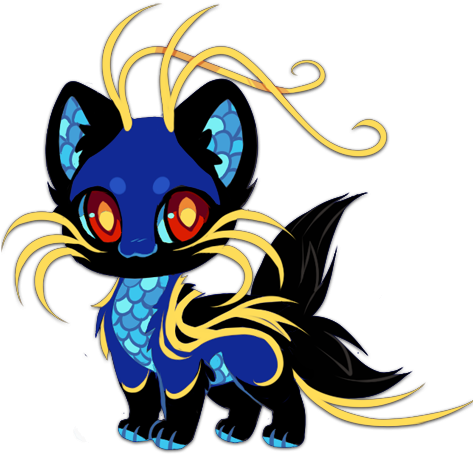 Offer To Adopt By Kawiku - Mystical Cute Anime Animal Drawings (472x461)