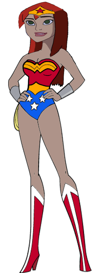 Mary Jane Watson As Wonder Woman By Darthranner83 - Josie Melody And Valerie (466x992)