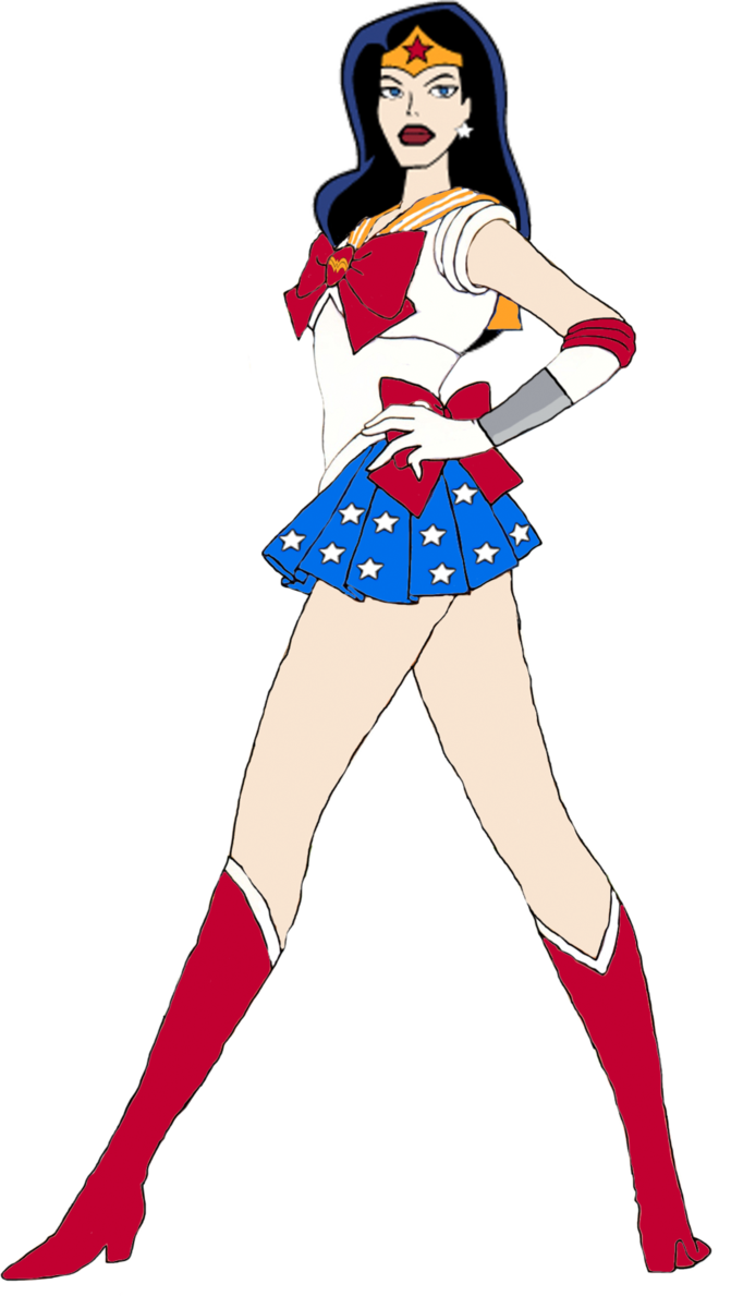 Sailor Wonder Woman By Darthranner83 - Wonder Woman Sailor Scout (671x1189)