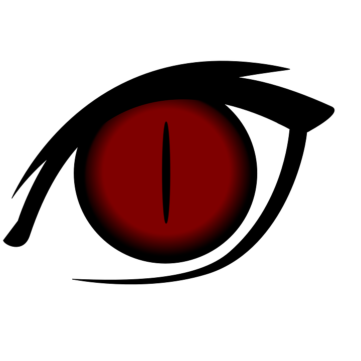 Red Eyes Clipart Transparent - Anime Eyes Red Png (720x720)