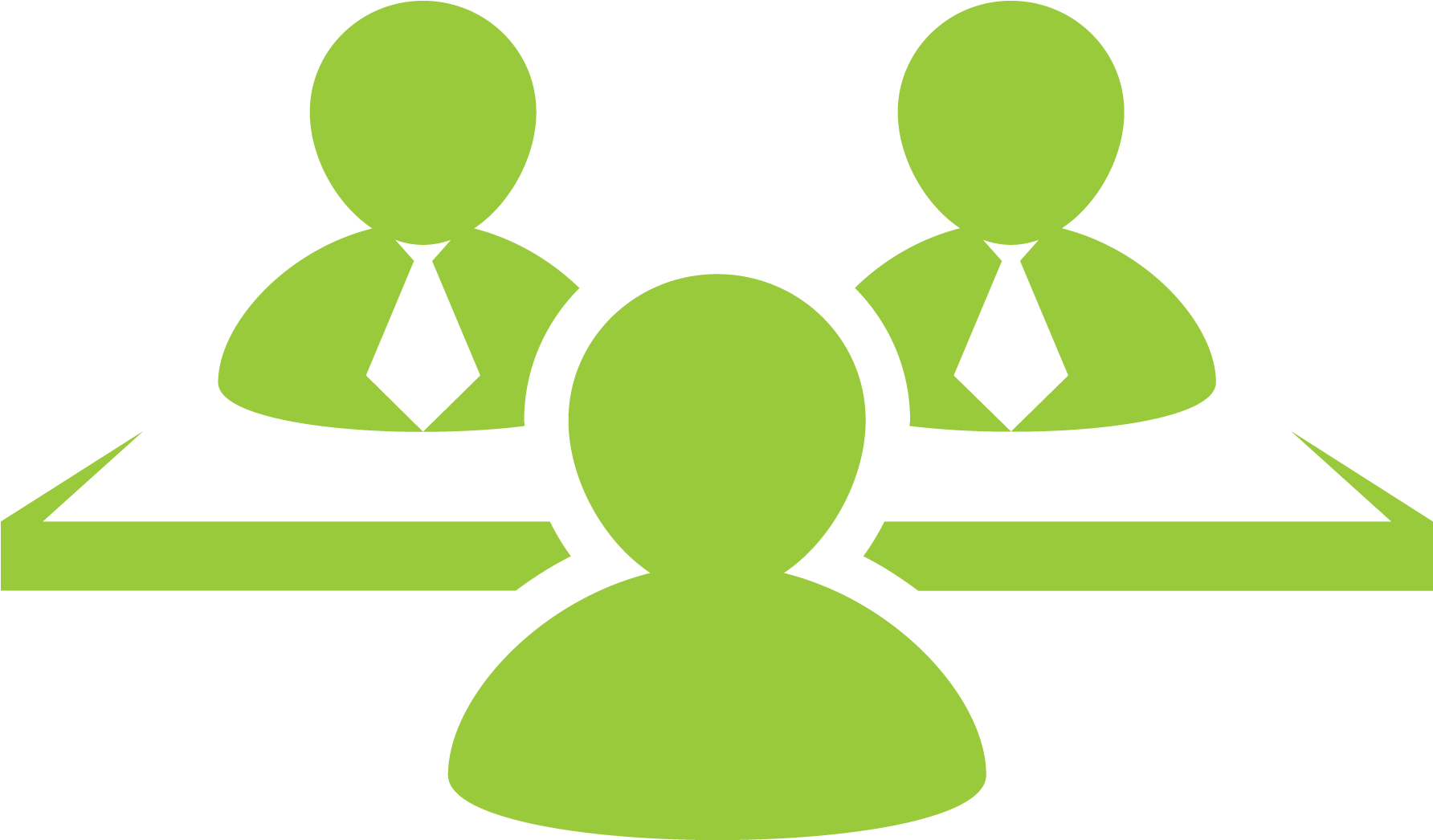 Businessmen Having A Meeting - Office Worker Icon White (1783x1081)
