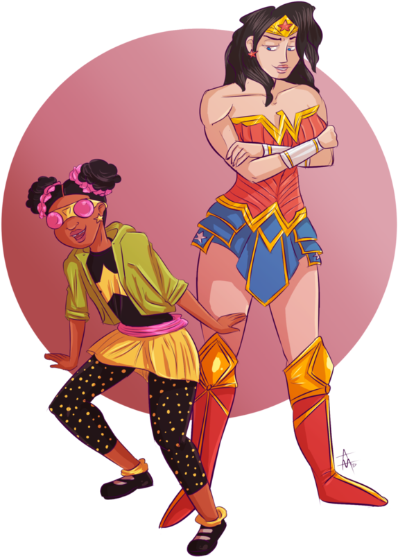 Wonder Woman And Star Blossom By Squirrelkitty76 - Wonder Woman (731x1092)