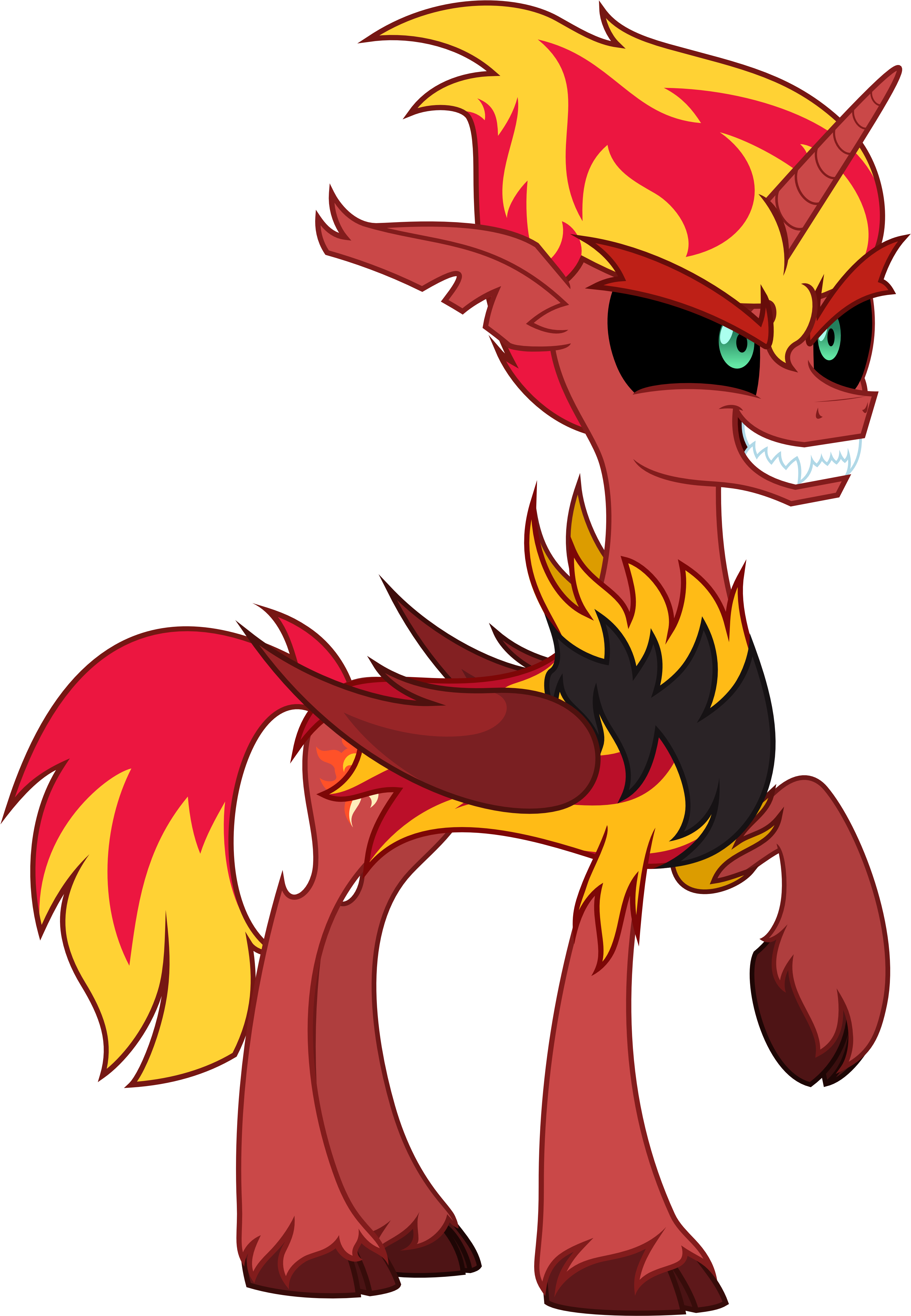 Sunset Shimmer Demon Form Ponified By Zutheskunk Sunset - My Little Pony Sunset Shimmer Evil (3501x5000)