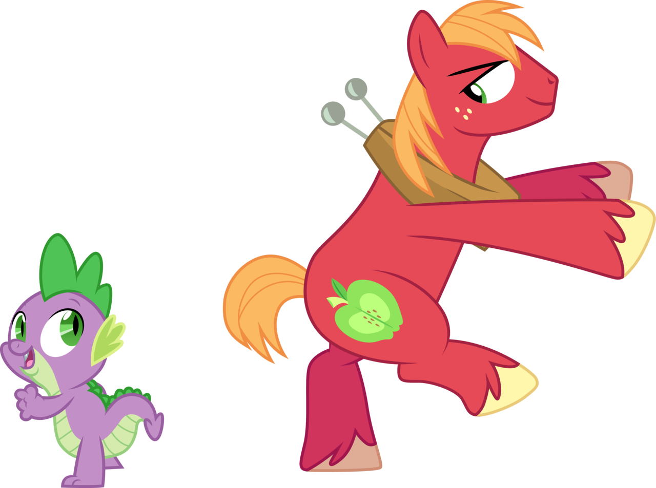 Cloudyglow, Big Macintosh, Dancing, Dragon, Dungeons - Dance (1280x953)