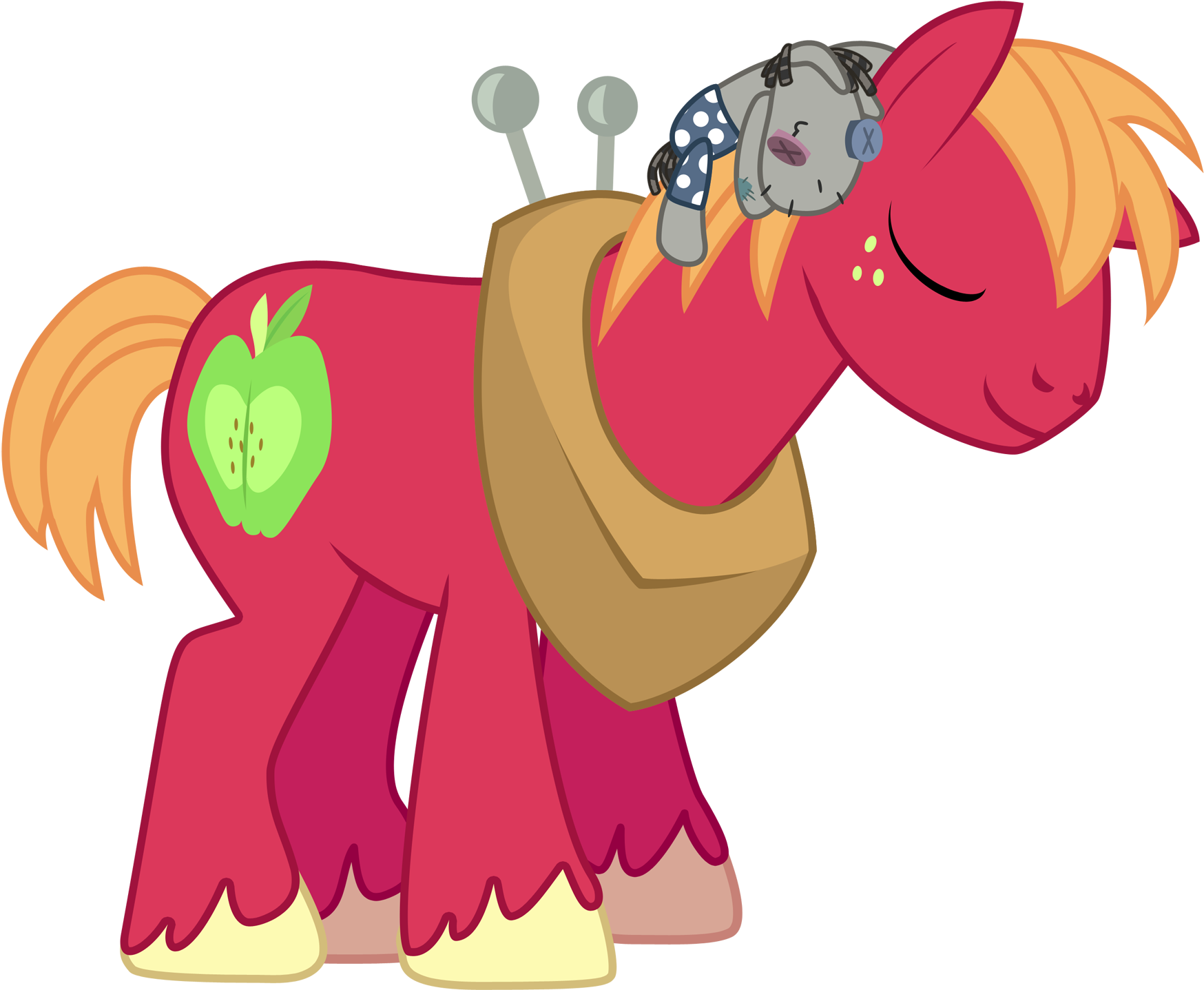 Big Mac Napping By Anarchemitis Big Mac Napping By - My Little Pony: Friendship Is Magic (1800x1517)