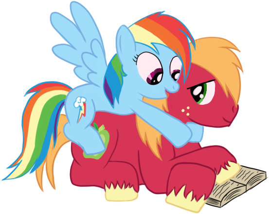 Karmadash, Big Macintosh, Daring Do, Earth Pony, Hug, - Cartoon (710x550)