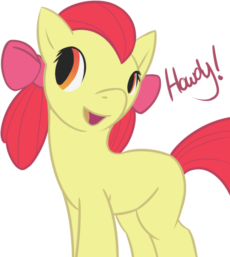 Pony Apple Bloom Red Mammal Pink Vertebrate Horse Like - Img (894x894)