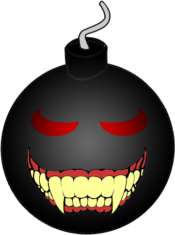 Evil Bomb Bomb Clipart - Evil Bomb (500x500)