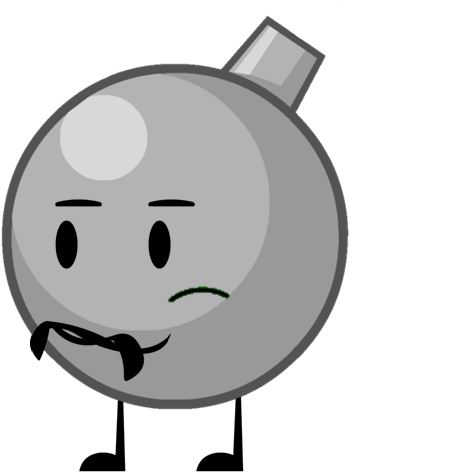 Bomb Clipart Black Object - Bfdi Metal (494x482)