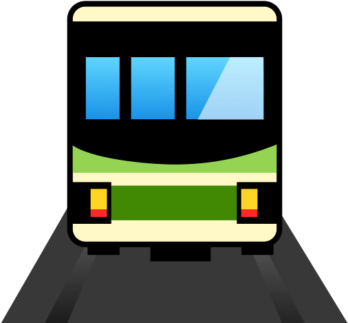 Tram Emoji - Trolley (512x512)