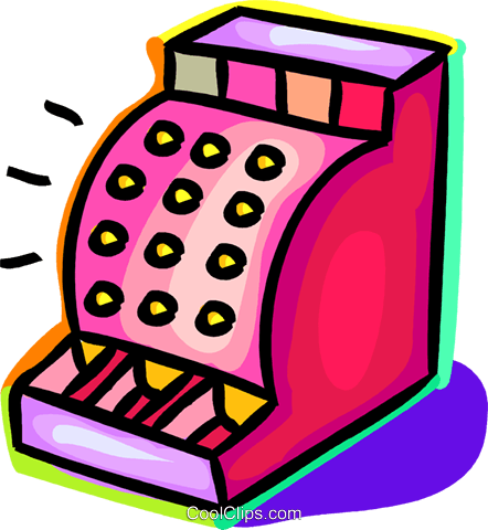 Cash Register Royalty Free Vector Clip Art Illustration - Cash Register Clip Art (442x480)