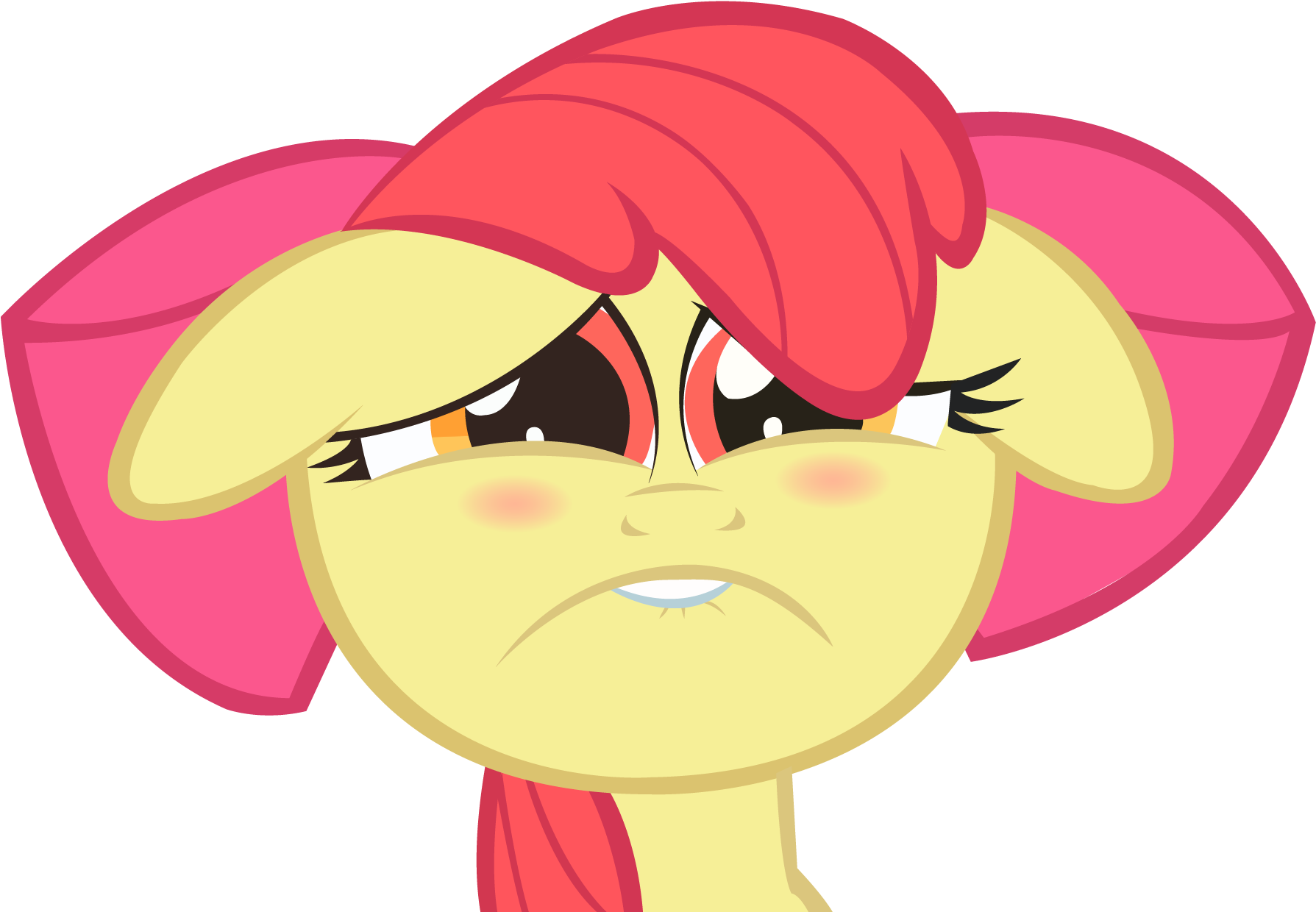 My Little Pony - Apple Bloom Sad Face (1842x1258)
