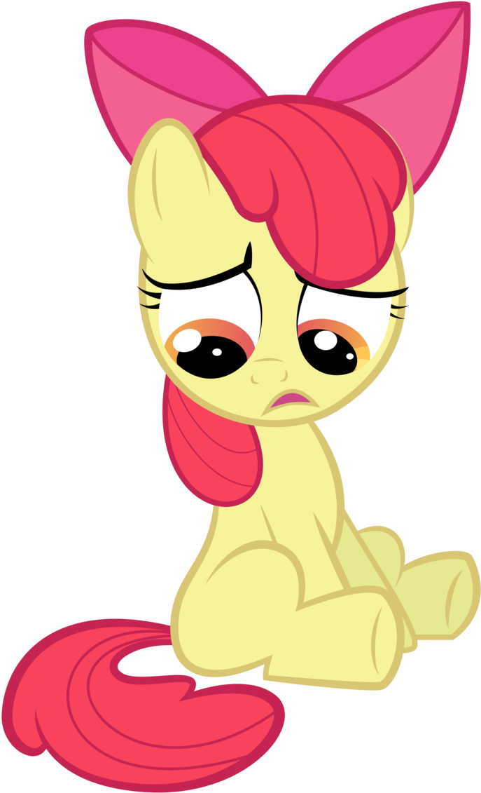 Applebloom Is Still Sad By Spellboundcanvas - Mlp Apple Bloom In Diapers (699x1143)
