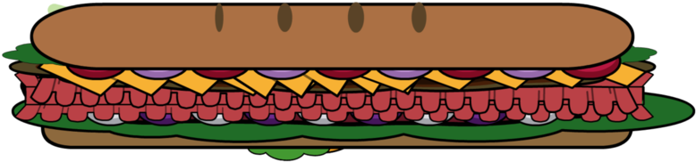 Sub Sandwich By Pizzaburgers - Submarine Sandwich (1032x774)