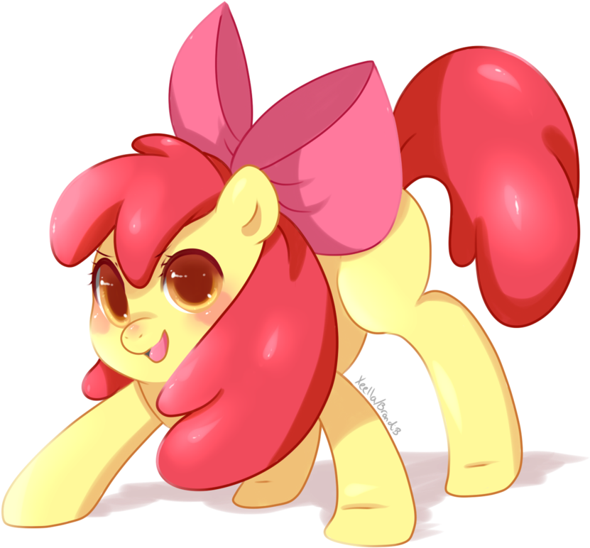 Mlp Apple Bloom Fan Art (900x801)