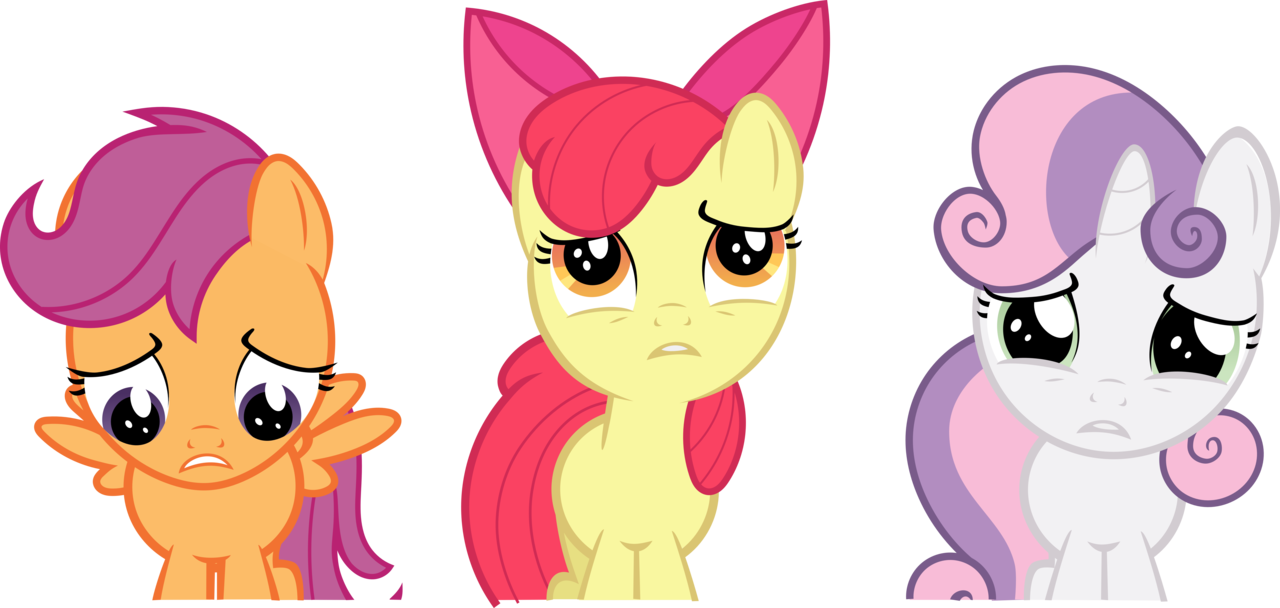 Apple Bloom, Artist - Apple Bloom Sad My Little Pony (1280x608)