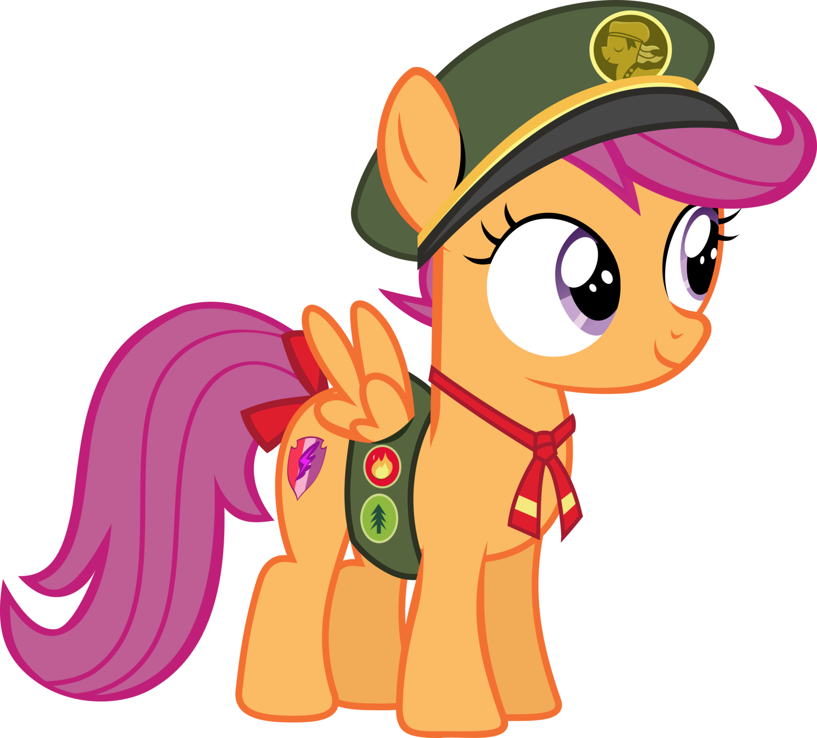 Scootaloo Scout - Scootaloo Vector (1600x1446)