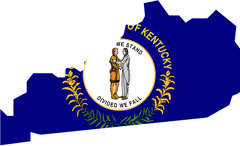 Why I Love Kentucky - Kentucky Flag In State (800x497)