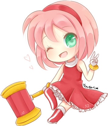 Sonic & Sega All-stars Racing Sonic Extreme Sonic Boom - Sonic The Hedgehog Red Chibi (367x423)