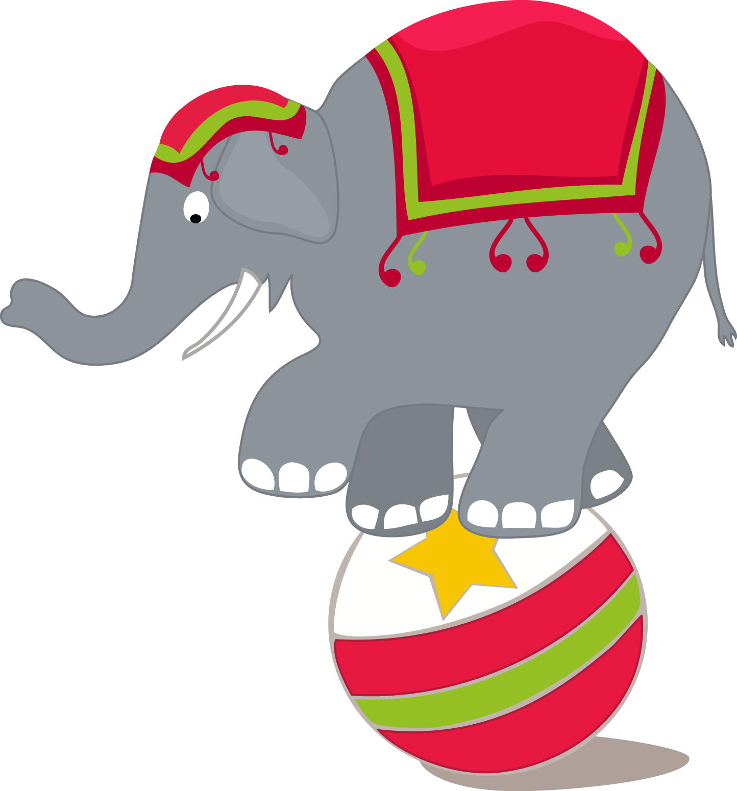 Circus Clipart Border Many Interesting Cliparts - Circus Elephant Clip Art (1444x1551)