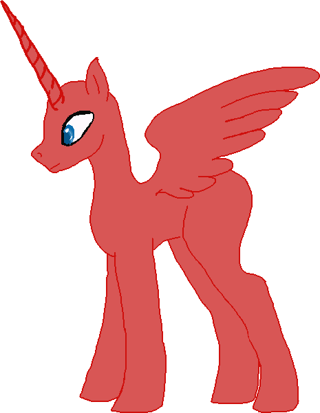 Male Alicorn Base By Stagenamenightmare - My Little Pony Base Alicorn Male (465x601)