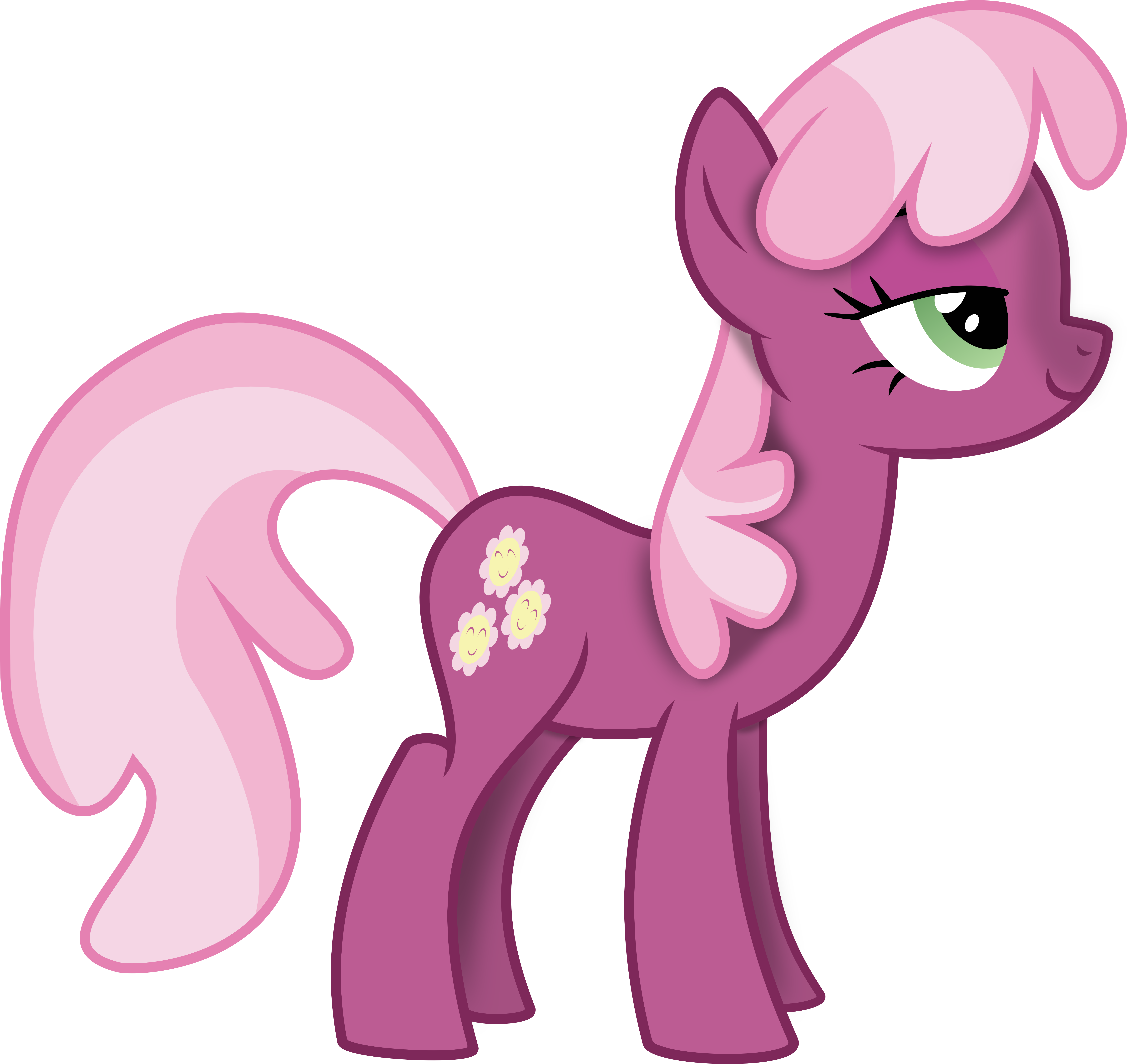 Flower Names 2018 » Pink My Little Pony With Flowers - My Little Pony With Flower Cutie Mark (7000x6591)