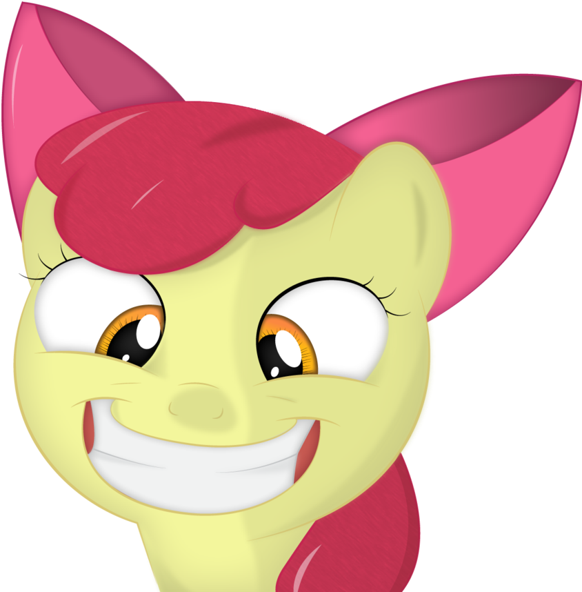 Snout Whiskers Dog Clip Art - Apple Bloom Smile (894x894)